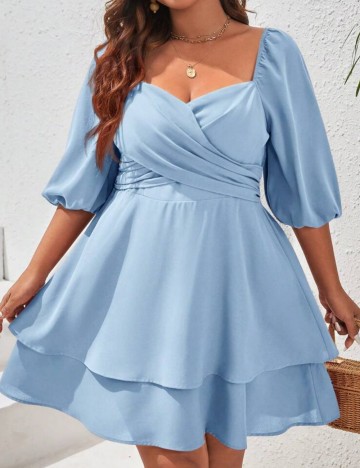 Rochie mini Shein Curve+, albastru