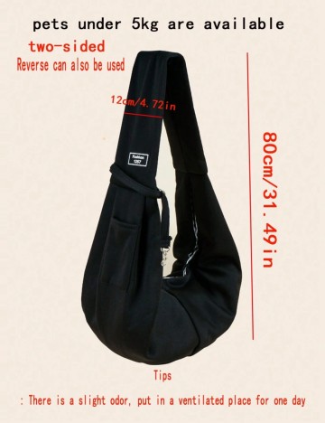 Geantă pentru transport animale Shein, negru