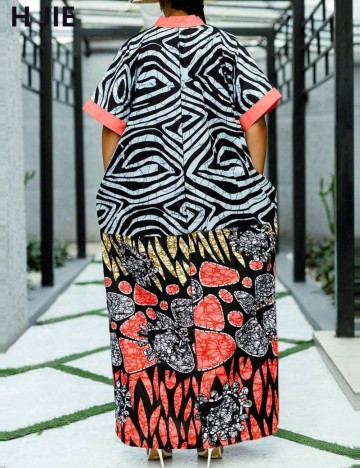 Rochie midi Shein, mix culori