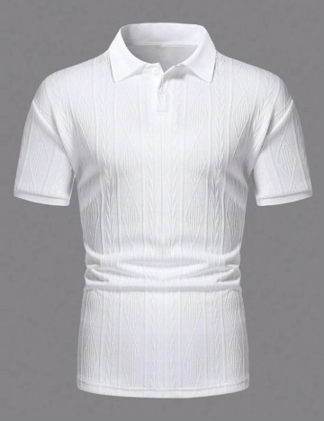 Tricou polo Shein, alb