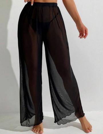 Pantaloni de plajă Shein, negru