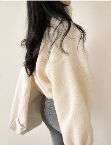 Jachetă Shein, crem