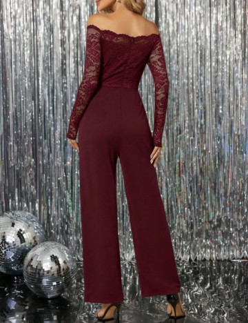 Salopetă lungă Shein, vișiniu