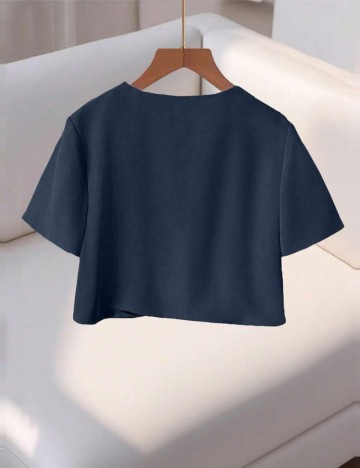 Cămașă casual Shein, bleumarin