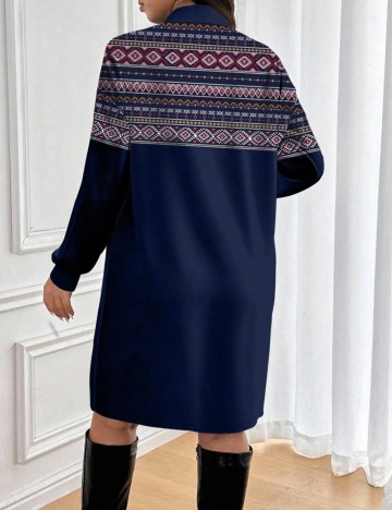 Rochie midi Shein Curve+, albastru