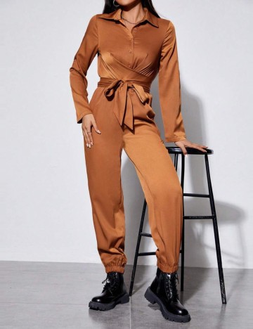 Salopetă Shein, maro