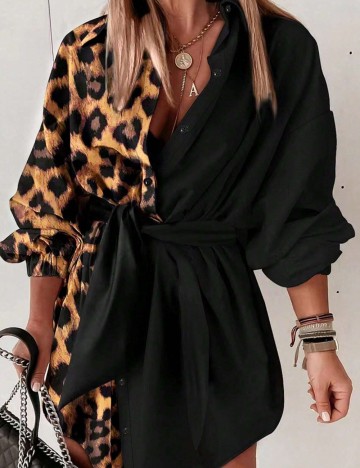 Rochie mini Shein Curve+, mix culori