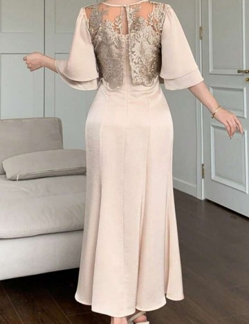 Rochie midi Shein, crem