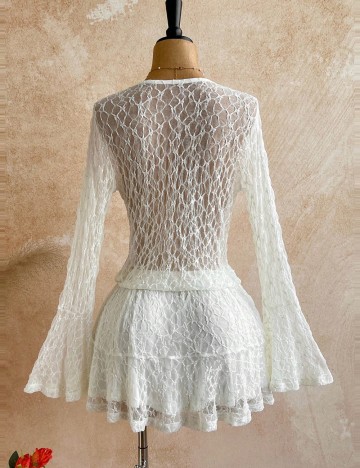 Rochie mini Shein, crem