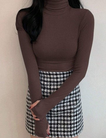 Bluză Shein DAZY, maro