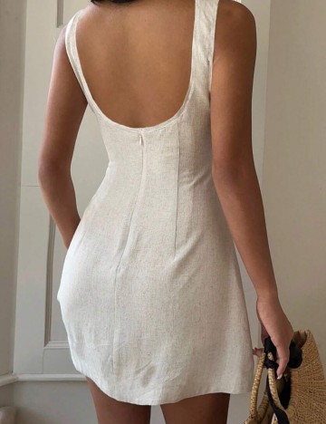 Rochie mini Shein Curve+, bej