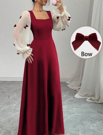 Rochie maxi Shein, vișiniu