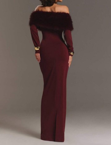 Rochie maxi Shein, vișiniu