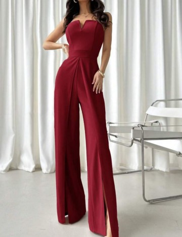 Salopetă lungă Shein, vișiniu