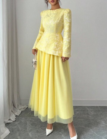 Rochie maxi Shein, galben