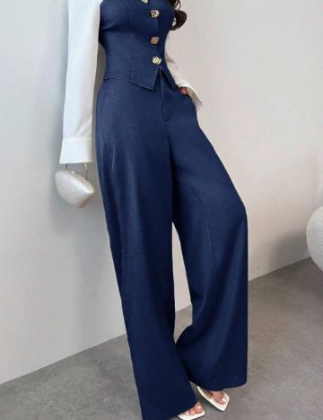 Pantaloni Shein, albastru