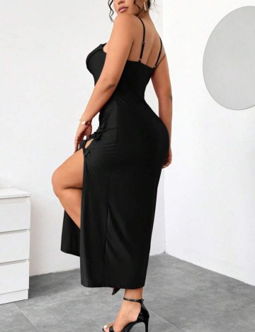 Rochie maxi Shein Curve+, negru