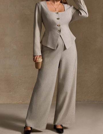 Compleu Shein Curve+, bej