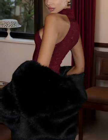 Rochie maxi Shein, roșu