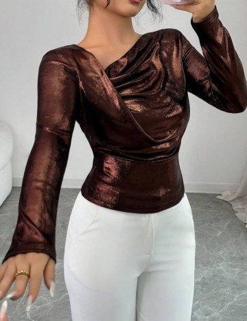 Bluză Shein, bronz