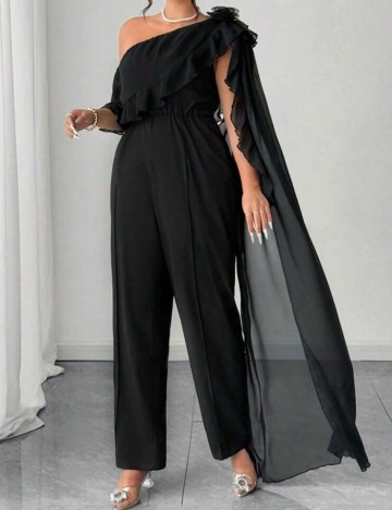 Salopetă Shein Curve+, negru