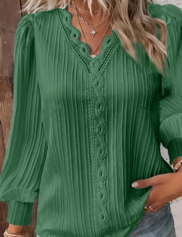 Cămașă Shein Curve+, verde