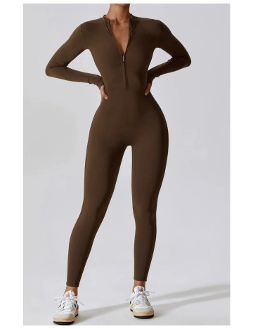 Salopetă lungă Shein, maro