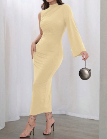 Rochie midi Shein, galben