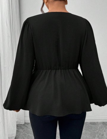 Cămașă Shein Curve+, negru