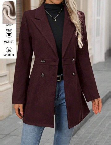 Palton Shein, vișiniu