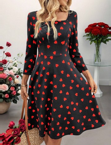 Rochie midi Shein, mix culori