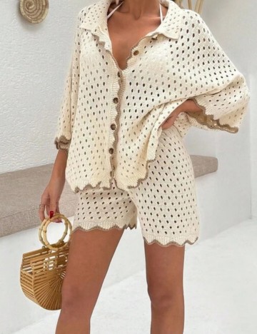 Cămașă Shein, crem