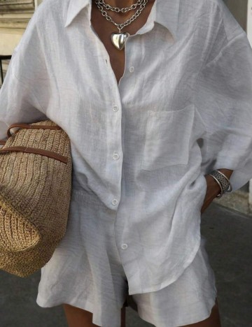 Compleu Shein Curve+, alb