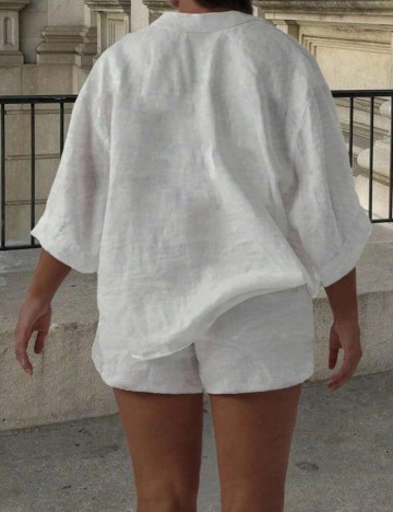 Compleu Shein Curve+, alb