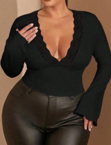 Bluză Shein Curve+, negru