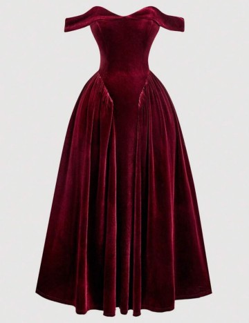 Rochie maxi Shein, vișiniu