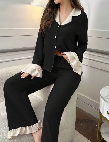 Compleu pijamale Shein, negru
