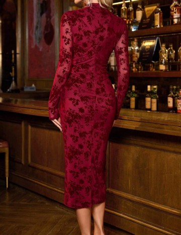 Rochie maxi Shein, vișiniu