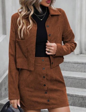 Cămașă Shein, maro