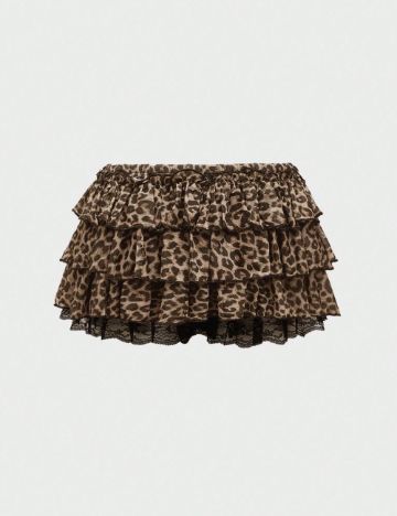 Fustă Pantalon Shein, maro