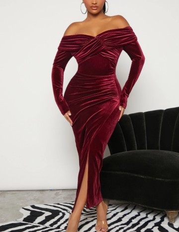 Rochie maxi Shein, vișiniu