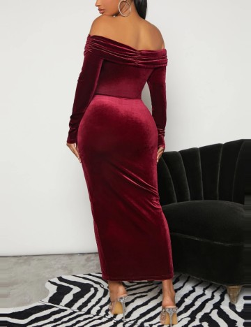 Rochie maxi Shein, vișiniu