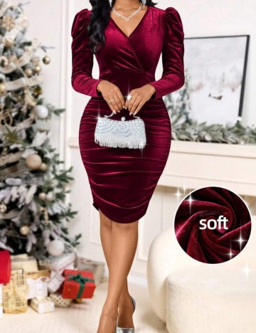 Rochie midi Shein, roșu