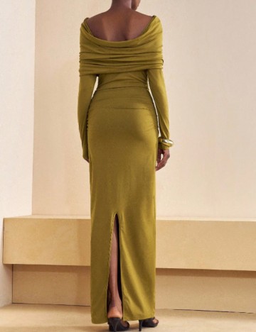 Rochie maxi Shein, mustar