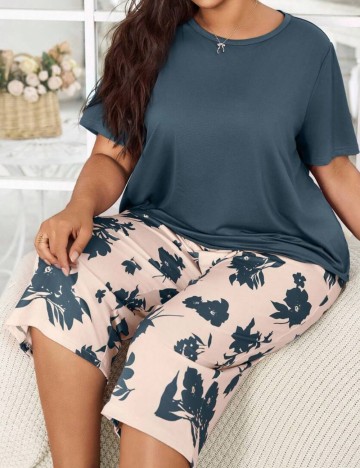 Tricou Shein Curve+, albastru