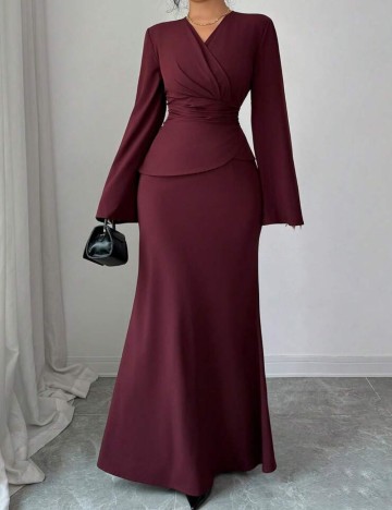 Rochie maxi Shein, vișiniu