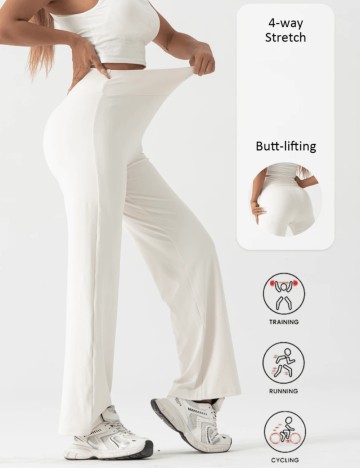 Pantaloni Shein, crem