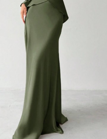 Fustă maxi Shein, kaki