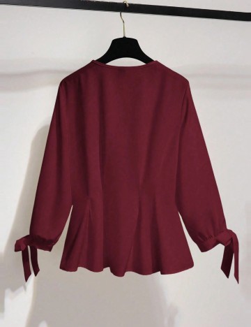 Cămașă Shein, vișiniu