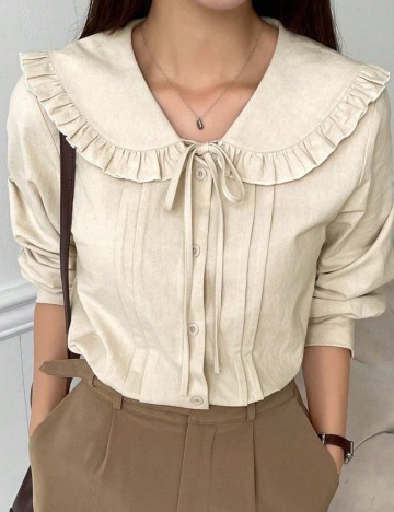 Cămașă Shein, bej